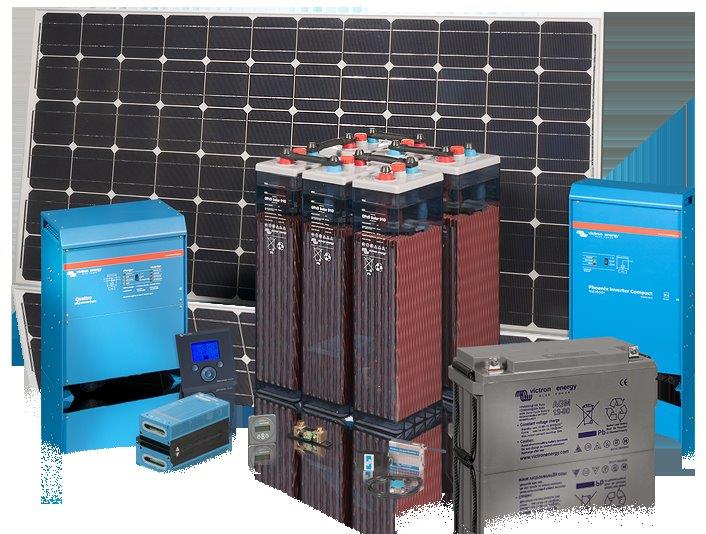Inselanlagen Set Mini 3 für 3 Module, Leistung 1000Wx2,5h