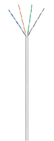 CAT.5e Patchkabel 200MHz, U/UTP, PVC, grau - 305m