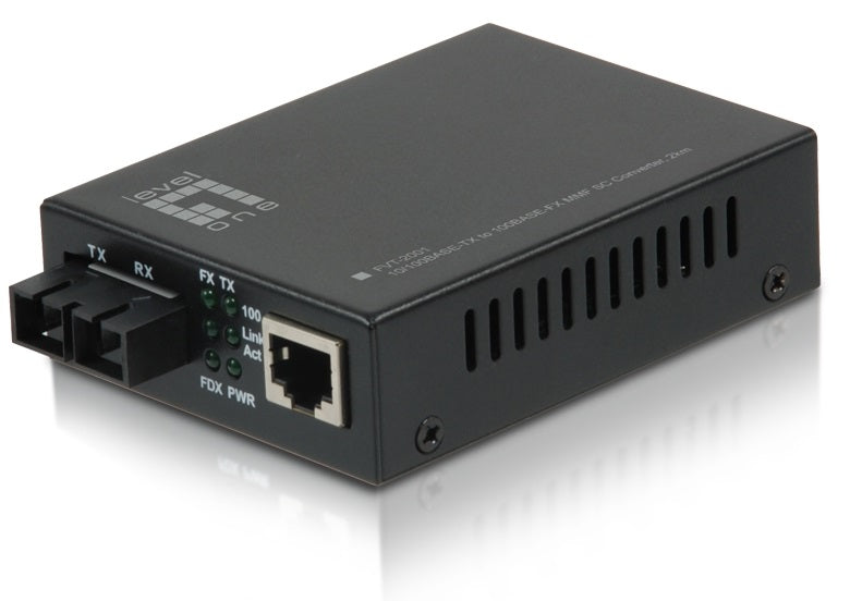 Medienkonverter 1x RJ45 10/100 - 1x LWL SC 100 Multimode 2km