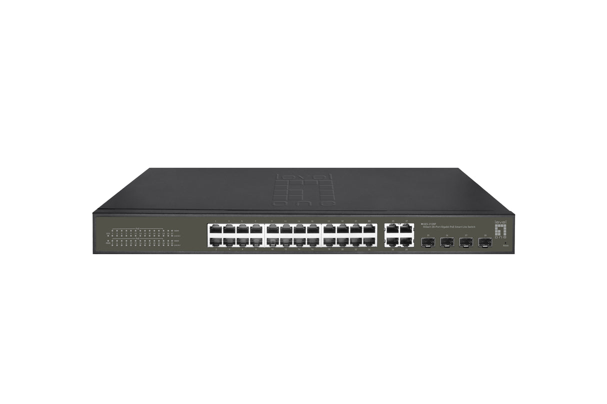 Switch 24xRJ45 1000 (PoE+) + 4xSFP/RJ45 Combo, 19" 380W