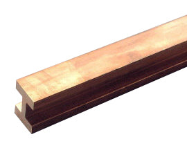 Sammelschiene E-Cu, 1600A, TT-Profil, blank, 2,40 m lang