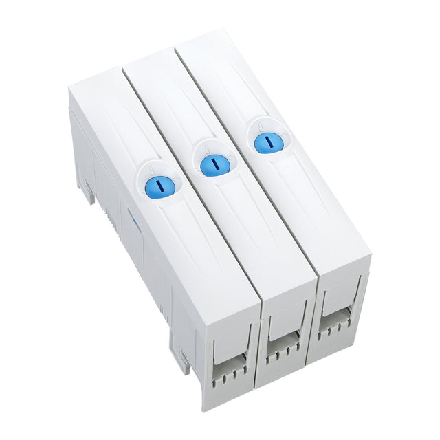 Foto: Anschlussklemmenplatte 120mm², 3-polig, mit Abdeckungen