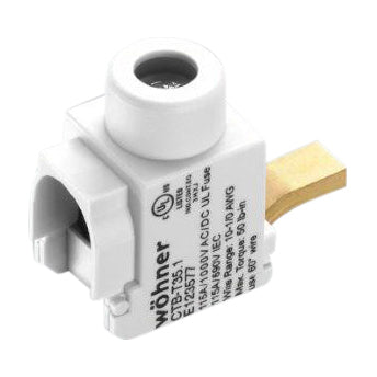 Foto: Anschlussklemme, frontaler Anschluss, 6-35 mm²/AWG 10-1/0