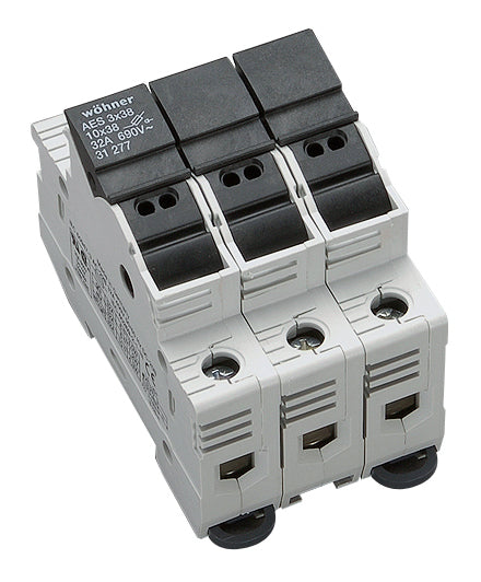 Foto: Halter für zylindrische Sicherungen 32A, 3-polig, 690V