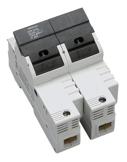 Halter für zylindrische Sicherungen 100A, 2-polig, 690V