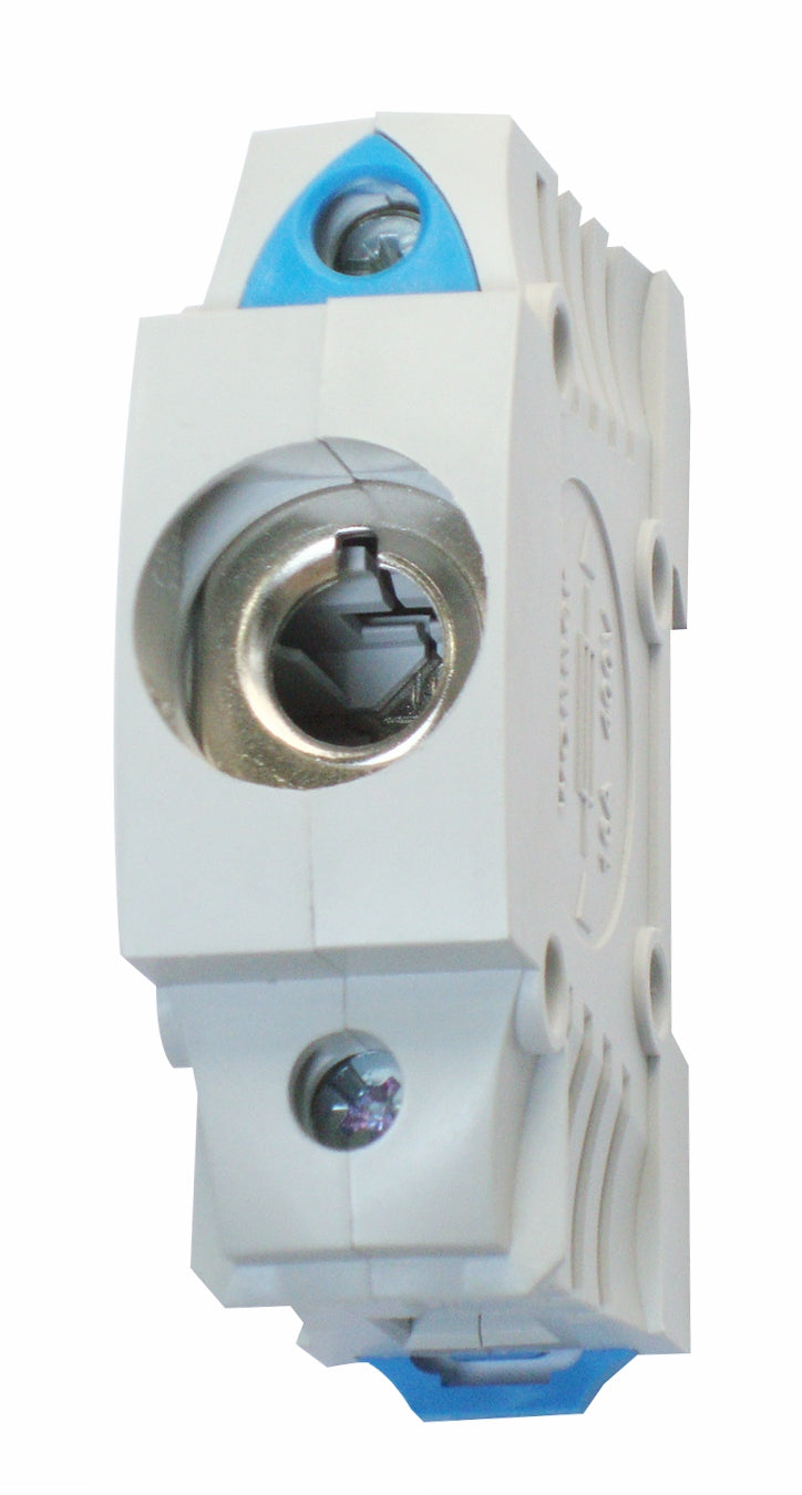 Foto: D0-Einbau-Sicherungssockel D01, 1-polig, BGV A3, schnappbar