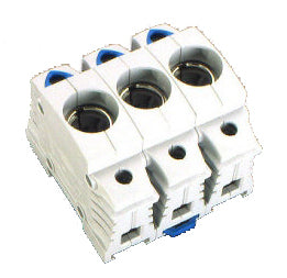 D0-Einbau-Sicherungssockel D02, 3-polig, BGV A3, schnappbar