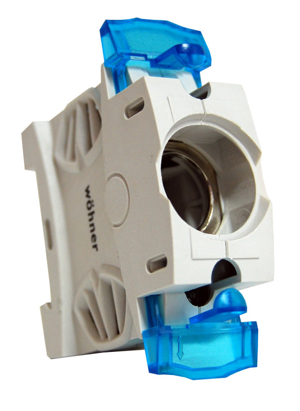 Foto: D02-Sicherungssockel, E 18, 1polig mit Abdeckung, 63A,Neozed