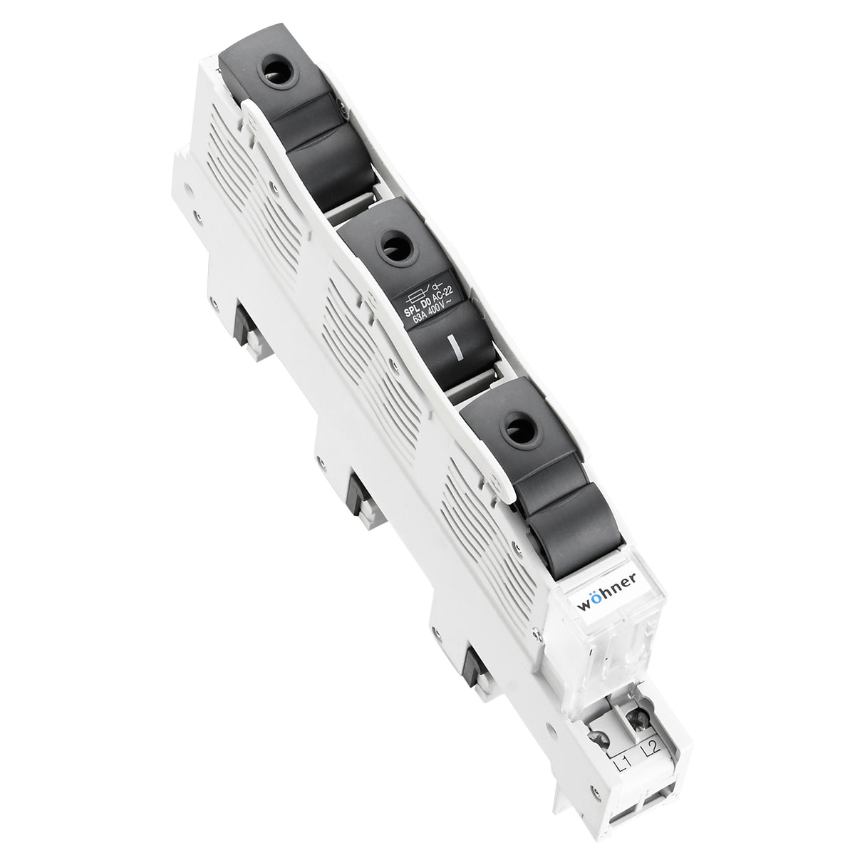 Foto: D0-Reiter-Lasttrennschalter D01 und D02 + LED , E18/63A/3P