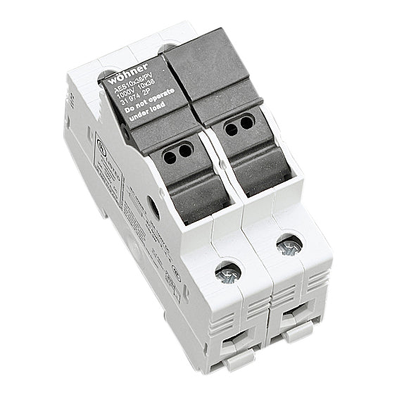 Foto: Halter für zylindrische Sicherungen 10x38 / 2P