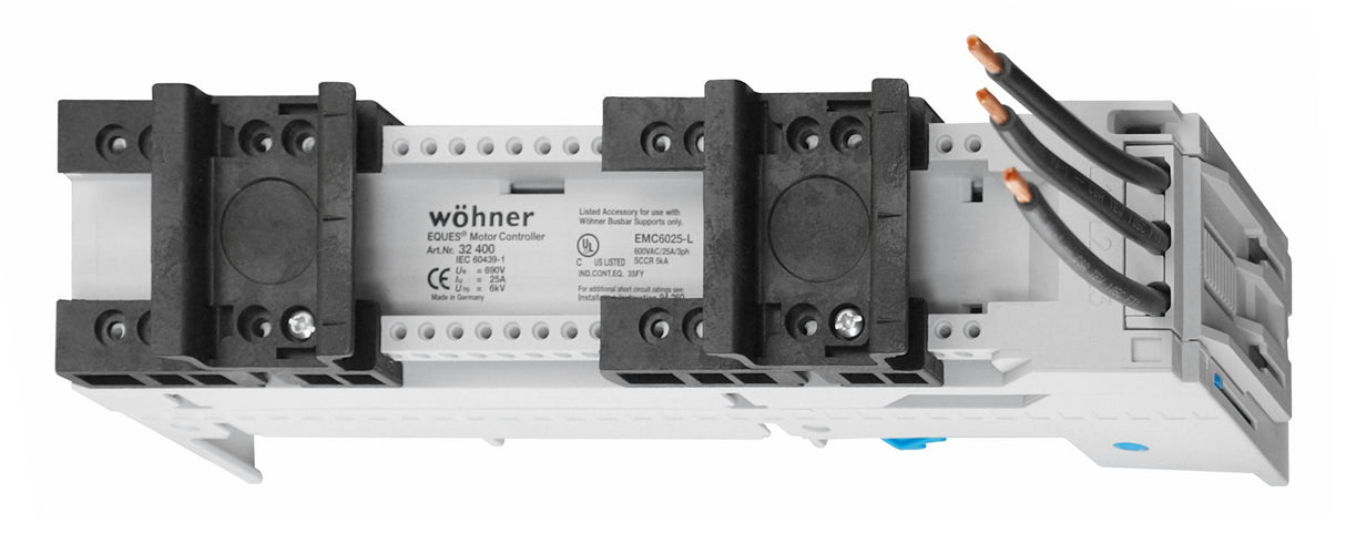 Sammelschienenadapter EMC 25A, 2 Tragschienen