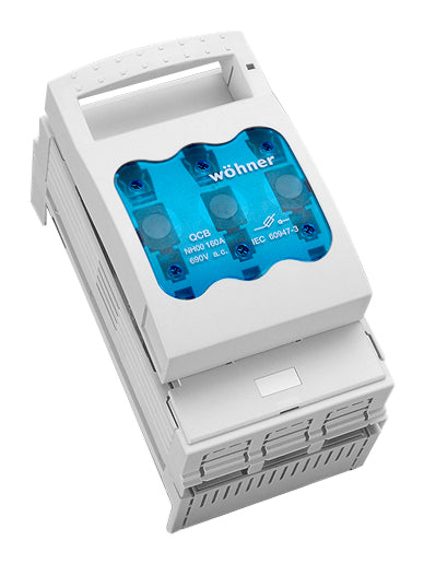 Foto: NH-Reitertrenner, Größe 00, 160A, 3-polig, Rahmenklemme