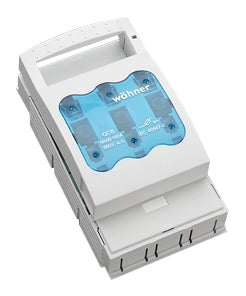 Foto: NH-Trenner, Größe 00, 160A, 3-polig, Anschluss M8