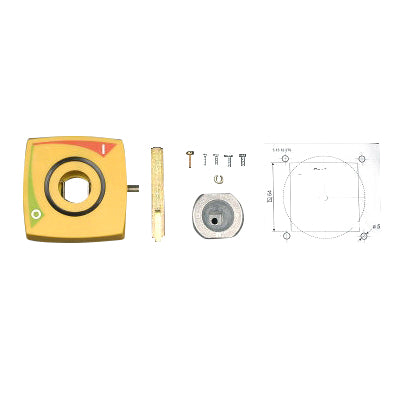 Foto: Türkupplungsdrehantrieb, rot/gelb für LTS und LTS-F