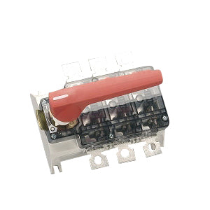 Foto: Lasttrennschalter 3-polig Schraube M10, Griff rot, 250A / 3P