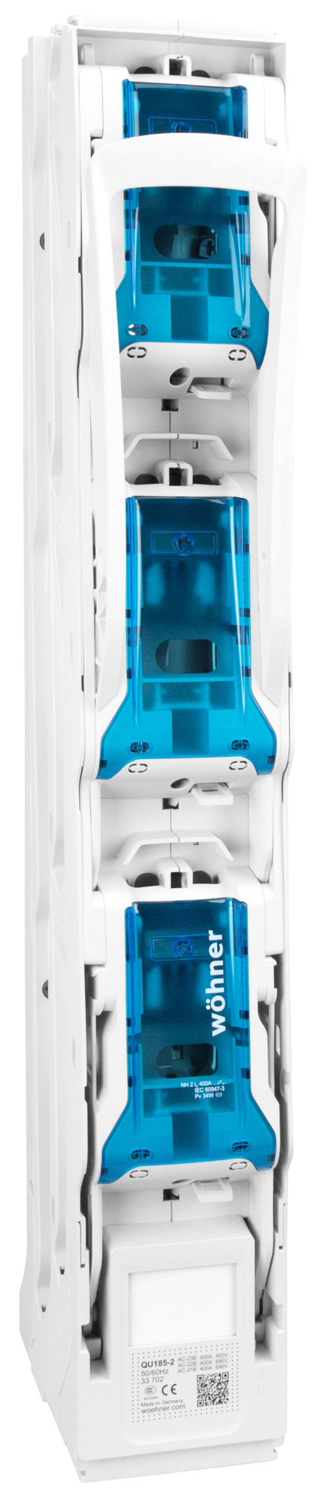 Foto: NH-Lastschaltleiste Größe 2, 400A, 3-polig, M12