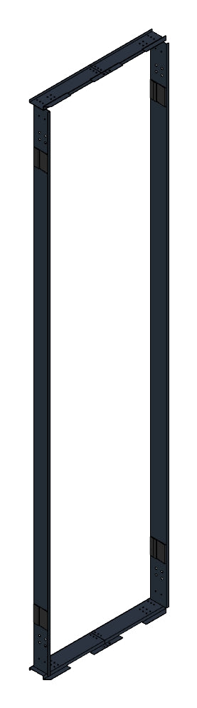 SORAX Luftabschottung, B=600 x H=2.200mm, RAL9005