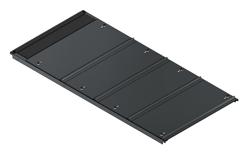 SORAX Bodenblech, B=600xT=1.000mm, mit Kabeleinführung