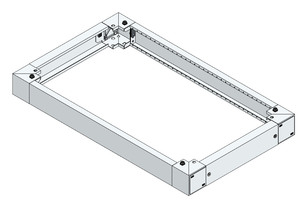 SORAX Sockel, B=600xT=1.000xH=100mm, RAL7035