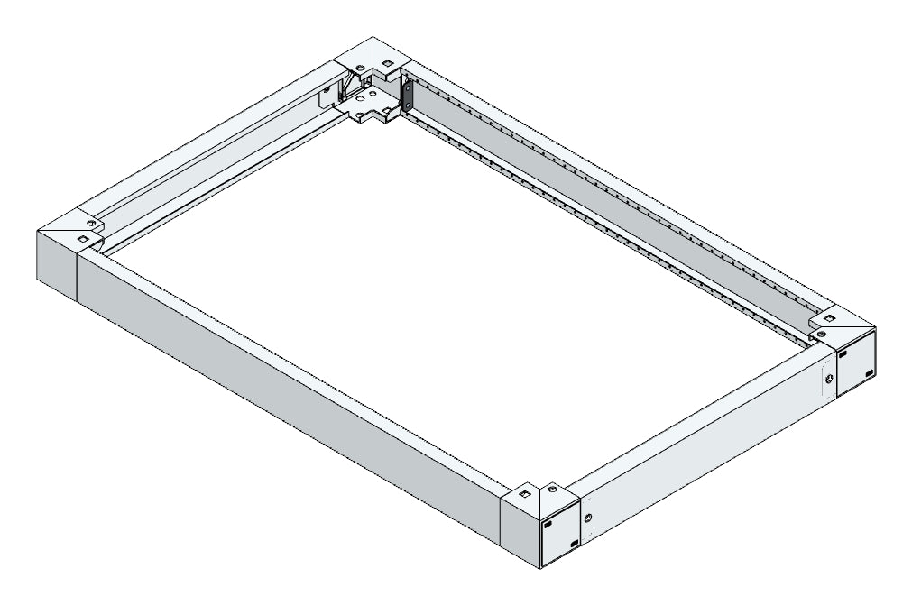 SORAX Sockel, B=800xT=1.200xH=100mm, RAL7035