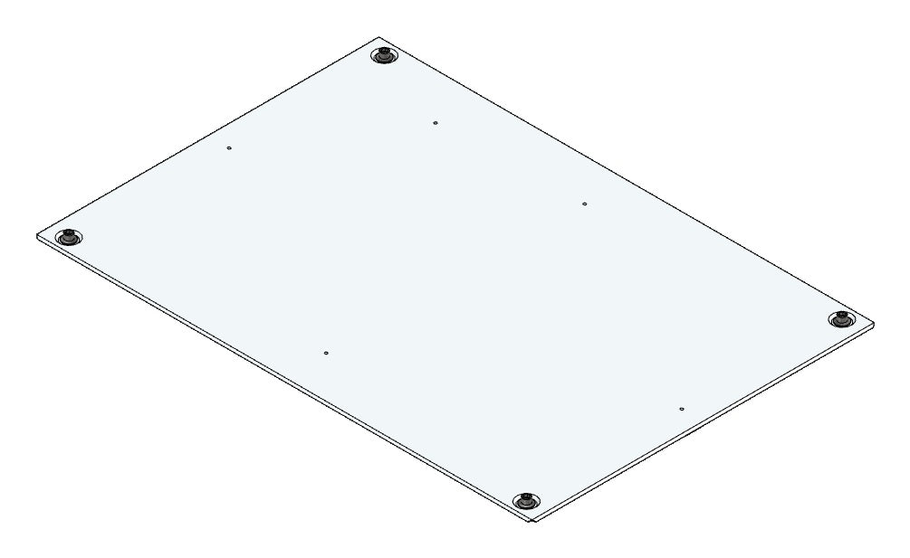 SORAX Dachabdeckung IP54, B=800xT=1.200mm, RAL7035