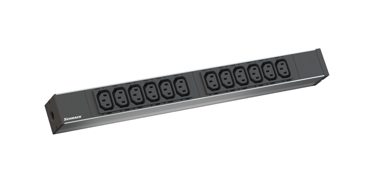 19" Netzleiste, 1HE, 12xC13, ohne Anschlussleitung