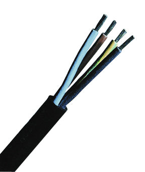 H05RR-F 2x2,5 schwarz, Gummischlauchleitung feindrähtig