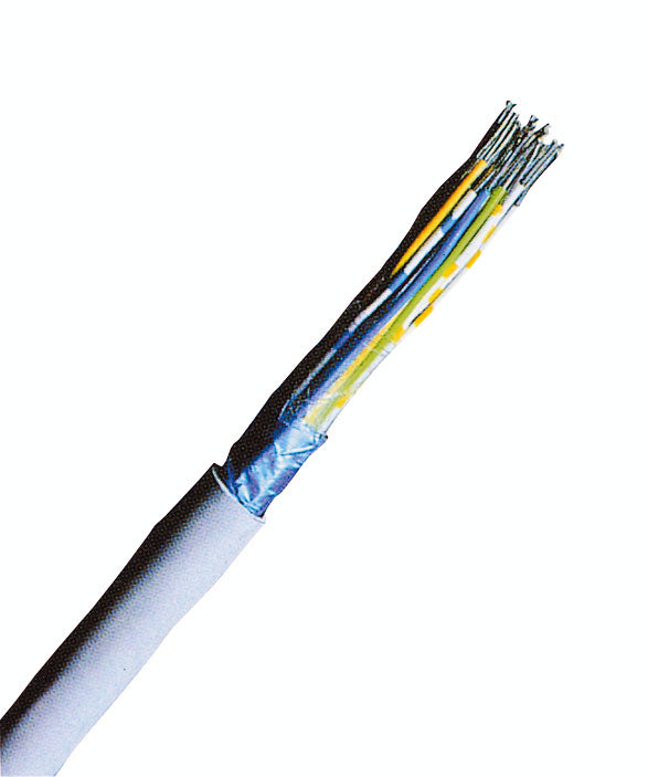 F-YAY 10x2x0,8 grau, Installationskabel für Fernmeldeanlagen