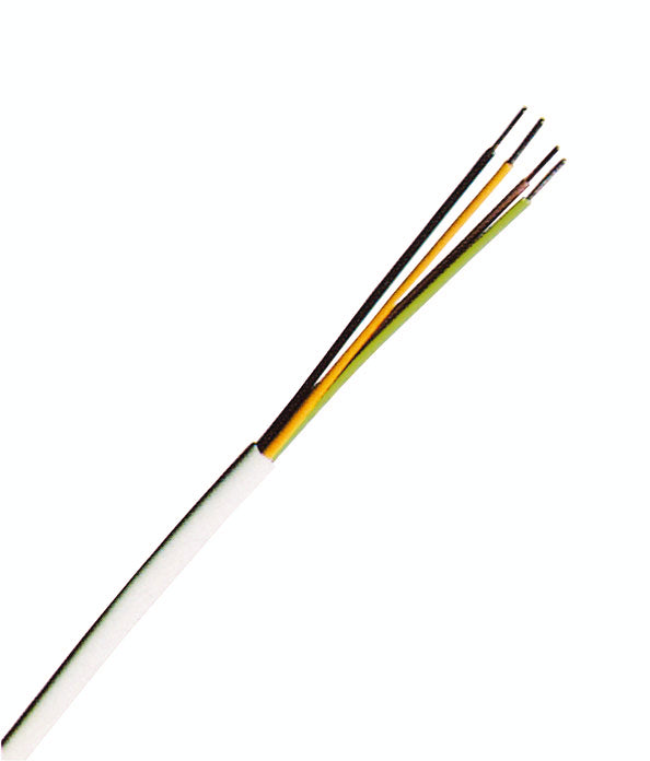 YYSch 26x0,6 elfenbein, PVC isol. Fernmeldeschlauchdraht
