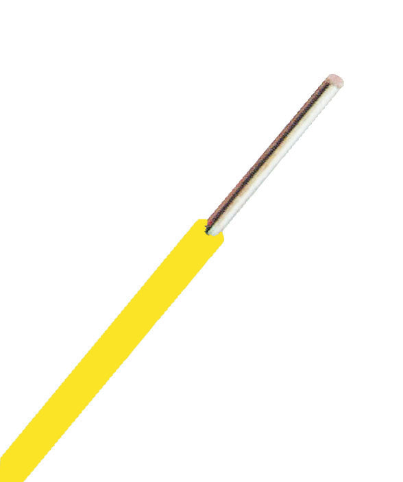 H07V-U (Ye) 1,5mm² gelb, PVC Aderleitung eindrähtig