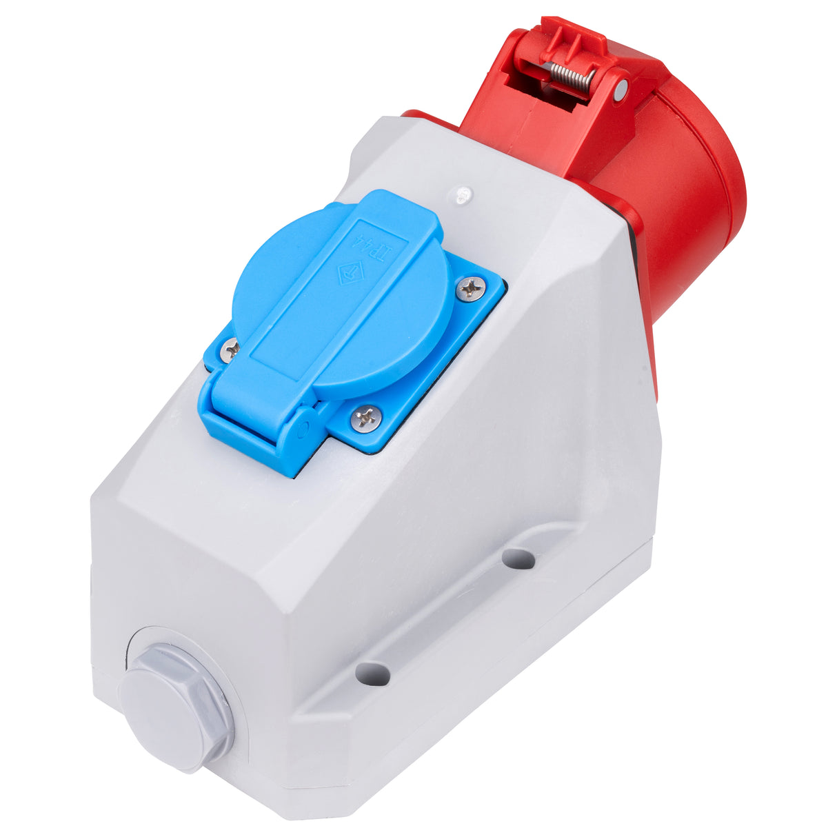 CEE-Wandsteckdosenkombination, 16A, 250V, IP44, verdrahtet