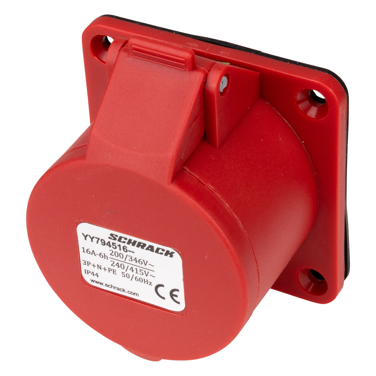 CEE-Anbaudose, 5-polig, 16A, 400V, IP44, gerade
