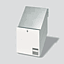 SIEDLE Briefkasten MauerDW 1f Stahlbl ws BKV 611-3/3-0 W 3mod 300x100x440mm