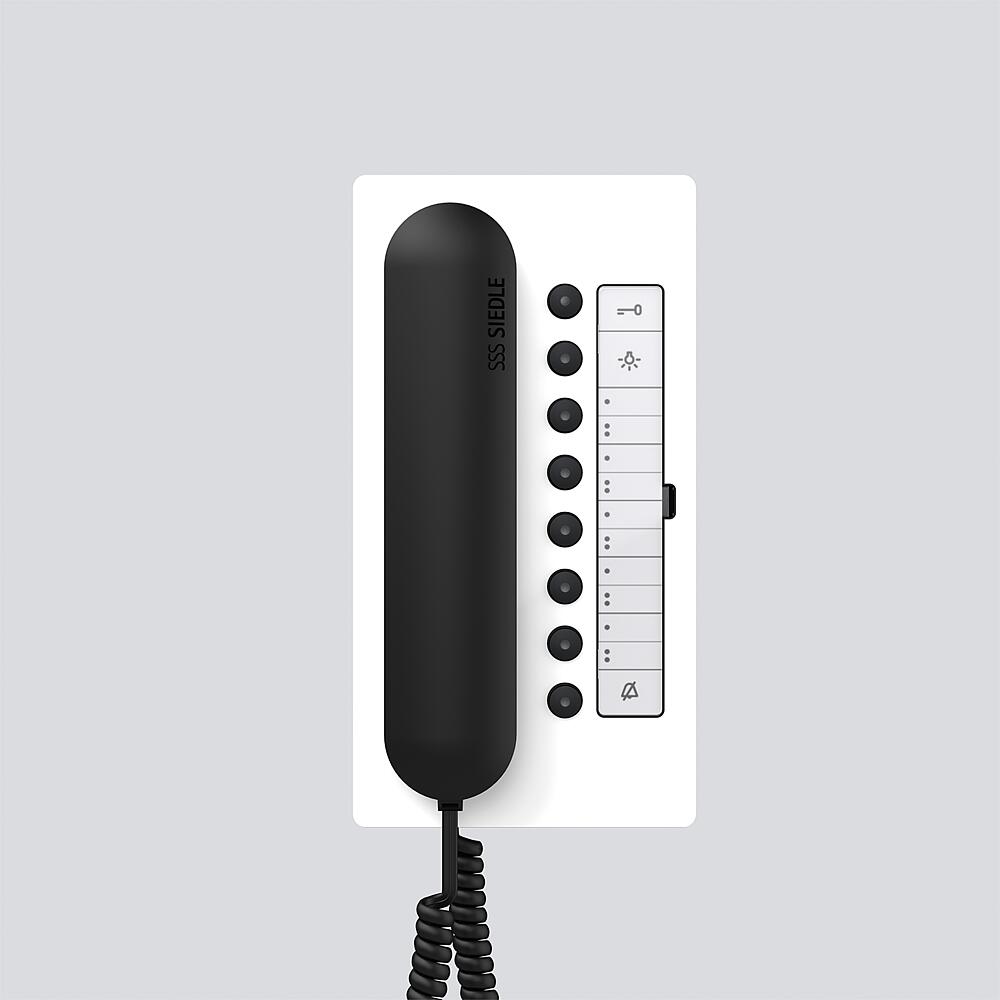 SIEDLE Haustelefon Bus AP ws Rufabschalt Comfort BTC 850-02 WH/S 106x201x46mm