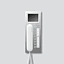 SIEDLE Haustelefon LAN AP PAL 88mm ws AHTV 870-0 E/W 106x278x51mm Rufabschalt