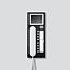SIEDLE Haustelefon LAN AP PAL 88mm ws AHTV 870-0 SH/W 106x278x51mm