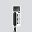SIEDLE Haustelefon AP 88mm ws Access AHT 870-0 WH/S 106x278x51mm