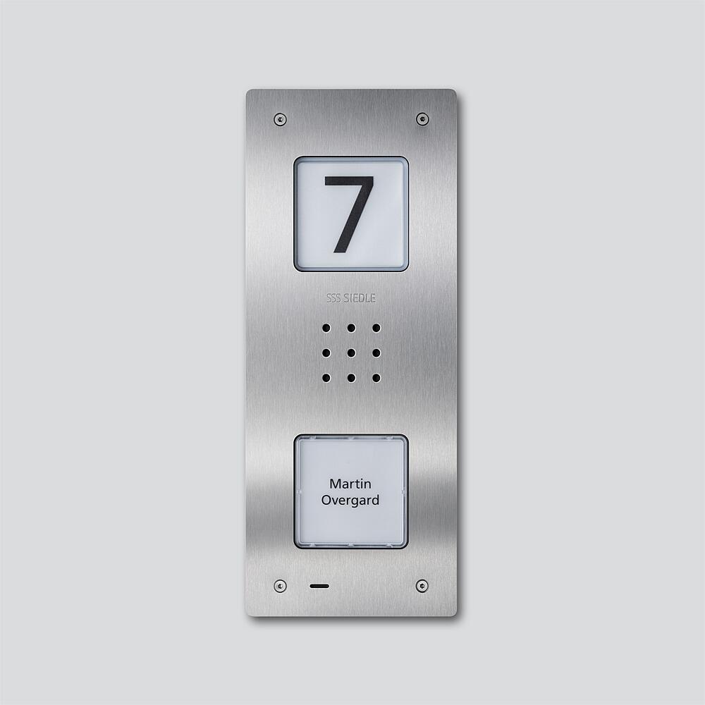 SIEDLE Türstation UP edst 1RT Bus m.Abd CAU 850-1-0 E m.Infoschild 85x253x49mm