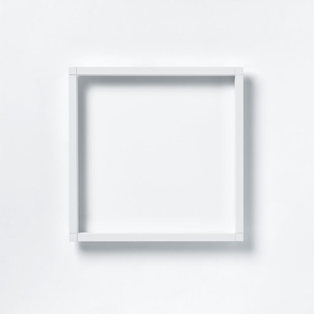 SIEDLE Briefkastenblende 3f AP ws alu PB 611-3/3-0 W 331x331x38mm