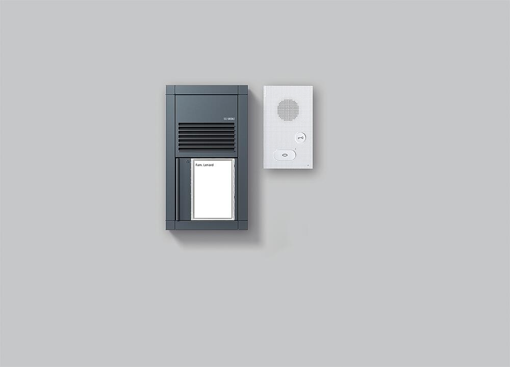 SIEDLE Türsprech-Set Bus 1xTeiln UP/AP SET VAB 700-1 AG gr ws 1LS