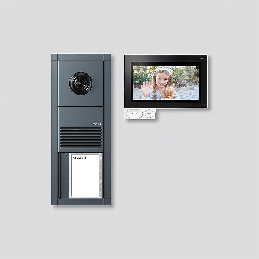 SIEDLE Video-Türsprechset Bus 1xTeiln gr SET VVA 700-1 AG UP/AP ws 1LS