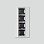 SIEDLE Display 4f AP si Alu KSA 604-0 SM 200x431x45,3mm
