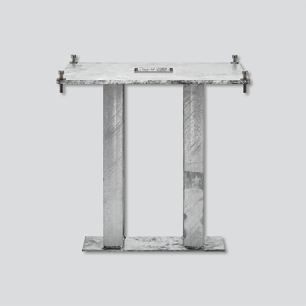 SIEDLE Briefkastenfuß Rechteck VA edst ZE/STL 518 x 462 500mm