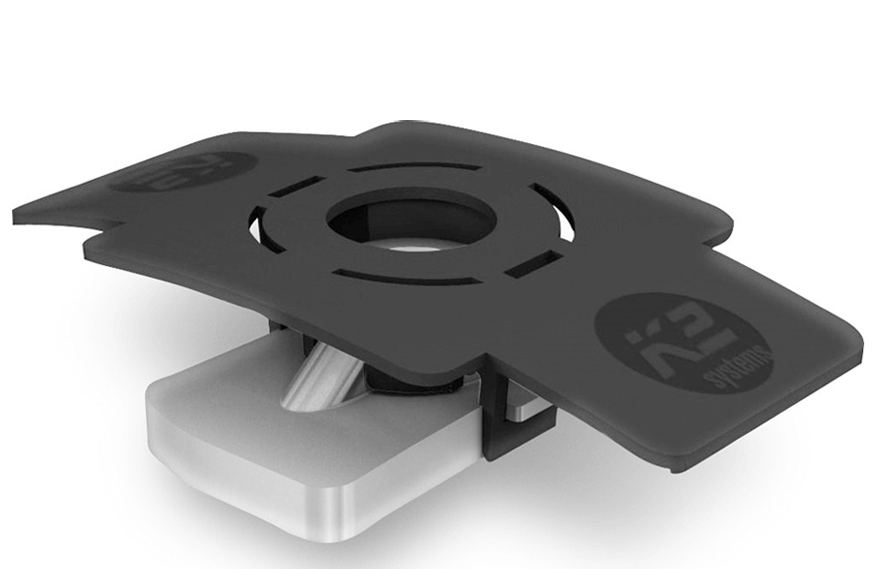 K2 Einlegemutter MK2 mit Montageclip, Edelstahl