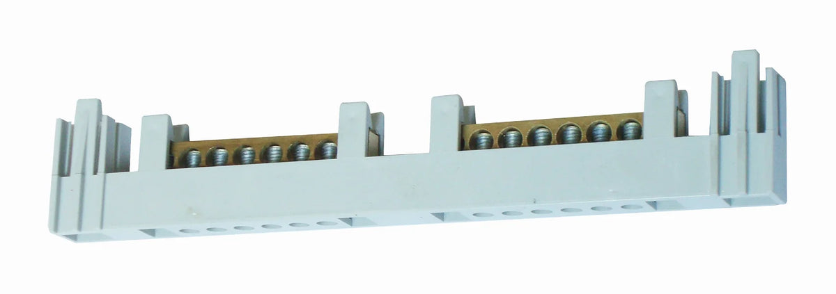 Klemmenträger mit 2x8 Schraubklemmen (10er-Pack)