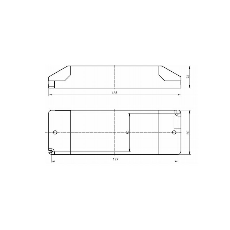 LED-Netzteil CV 24 DC 12-75W 0,5-3,1A dimmbar Phasenan/abschnitt IP20