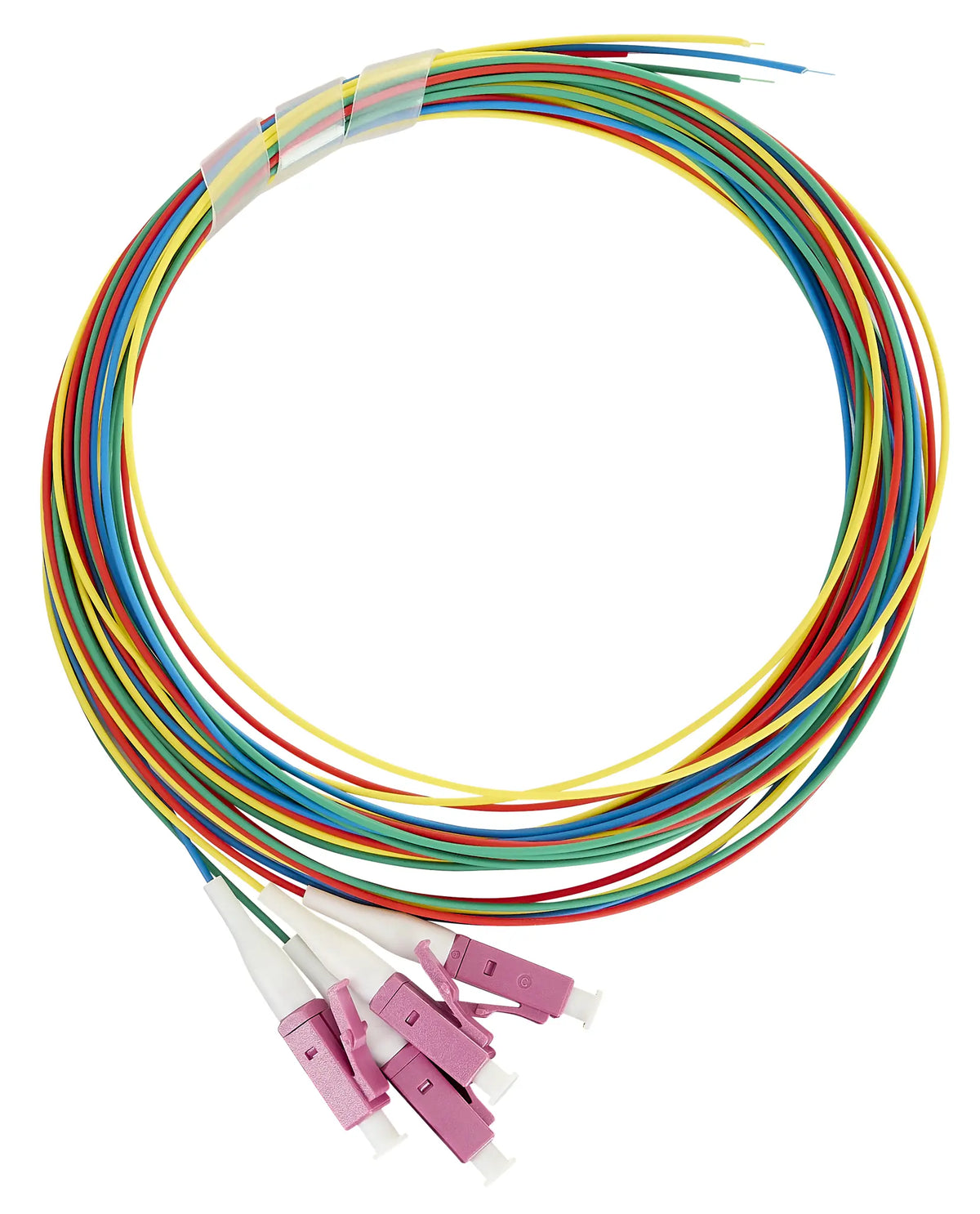 LWL Pigtail LC, 50/125µm OM4, 2,0m, Easy Strip, 4Stk