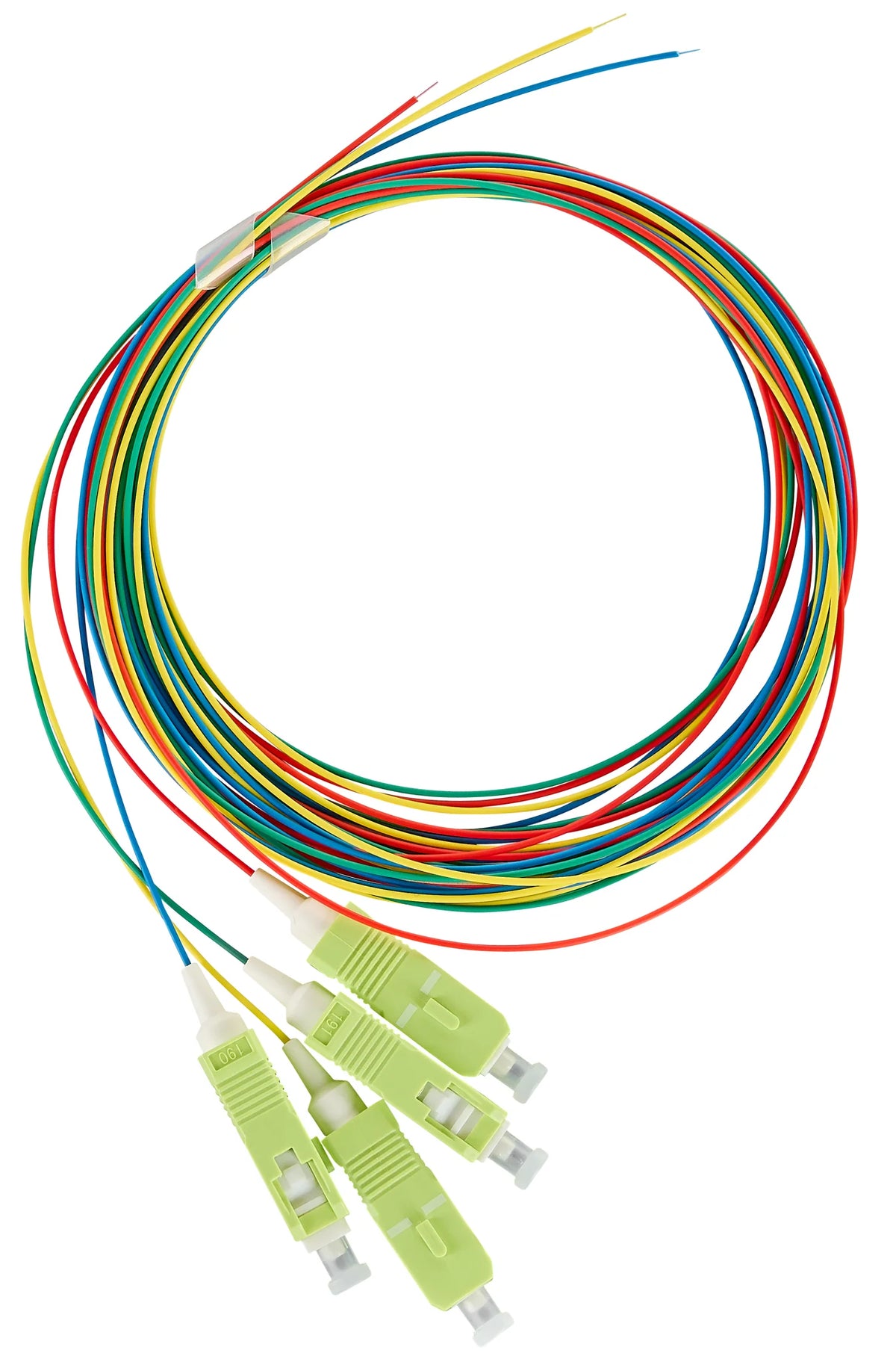 LWL Pigtail SC, 50/125µm OM5, 2,0m, Easy Strip, 4Stk