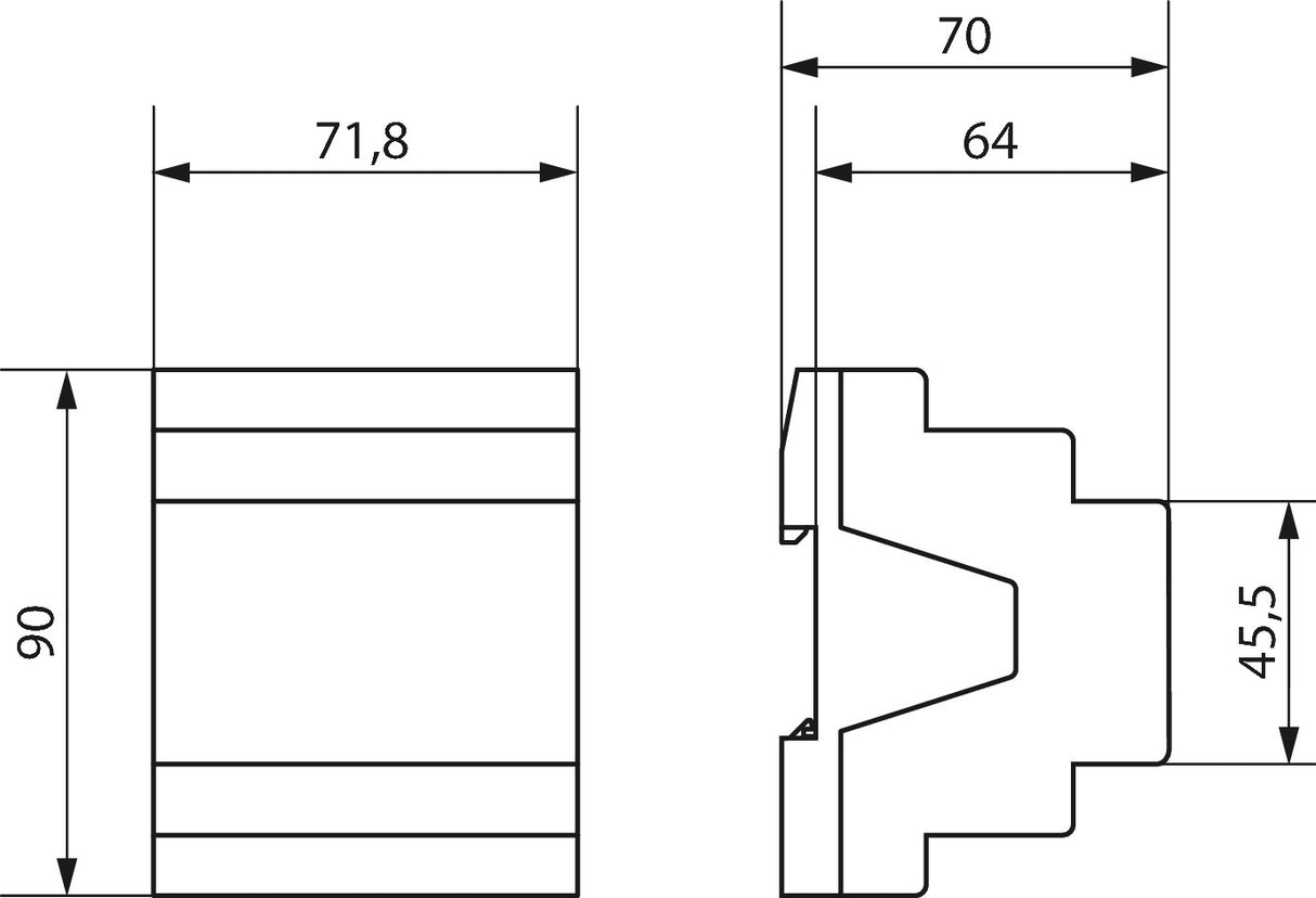 THEBEN Jalousieaktor KNX REG 4f 1Eing 6A JM 4 T KNX Handbedien Schalten