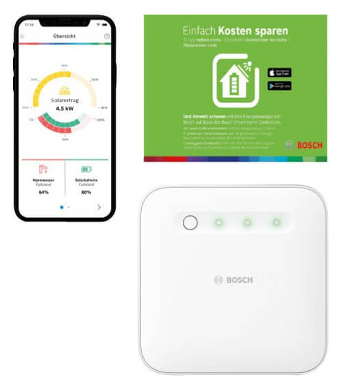 Bosch Energiemanager-Set 3 für Wärmepumpen und PV mit Fronius / Sungrow Wechselrichter